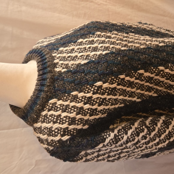 Vintage Wooly-Wooly Mens Wool Crewneck Long Sleeve Striped Sweater Size Large - Picture 3 of 11